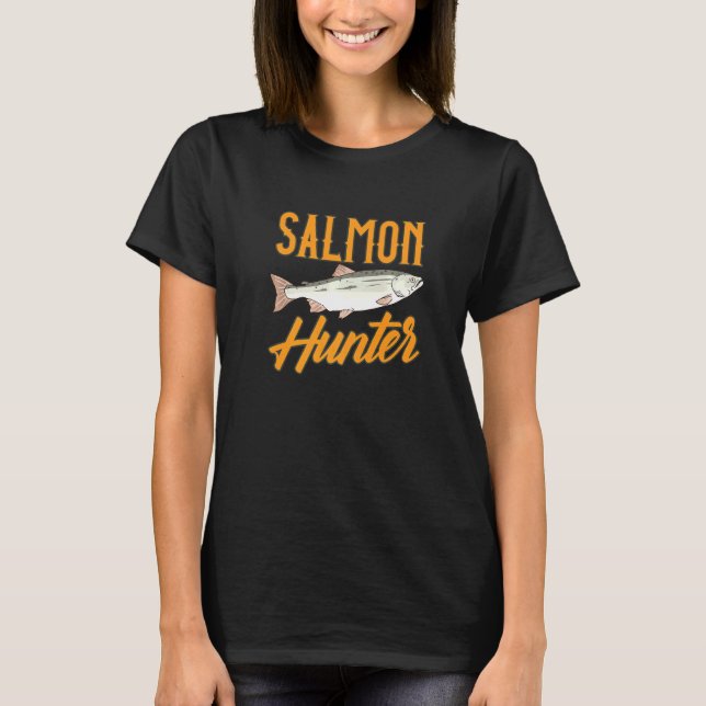 Camiseta Água fresca De Pesca Do Salmão (Frente)