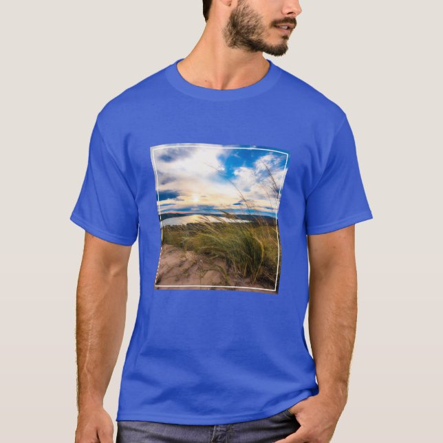 Camiseta Água | Glen Lake Sleeping Bear Dunes Michigan (Frente)