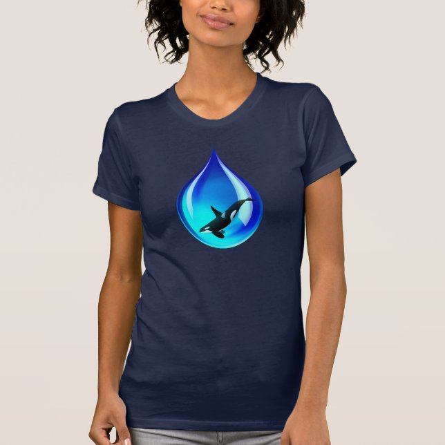 Camiseta Água gota e Orca (Frente)