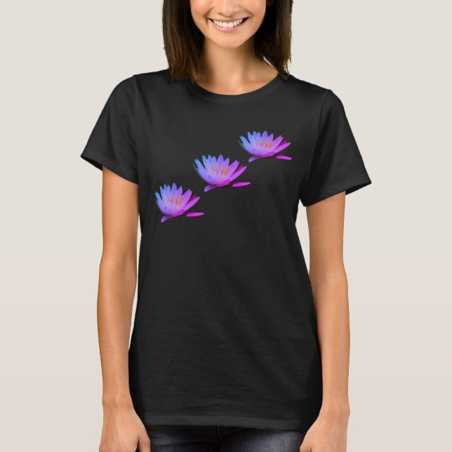Camiseta Água Lily Lotus Flower (Frente)