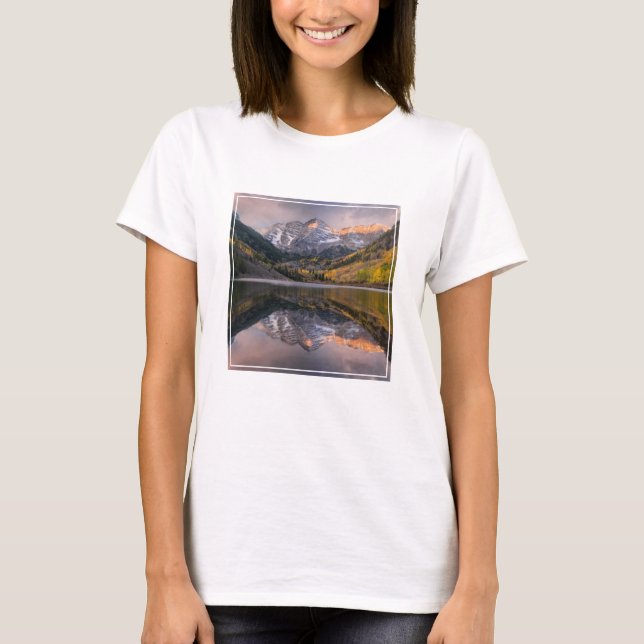 Camiseta Água | Maroon Bells Colorado (Frente)