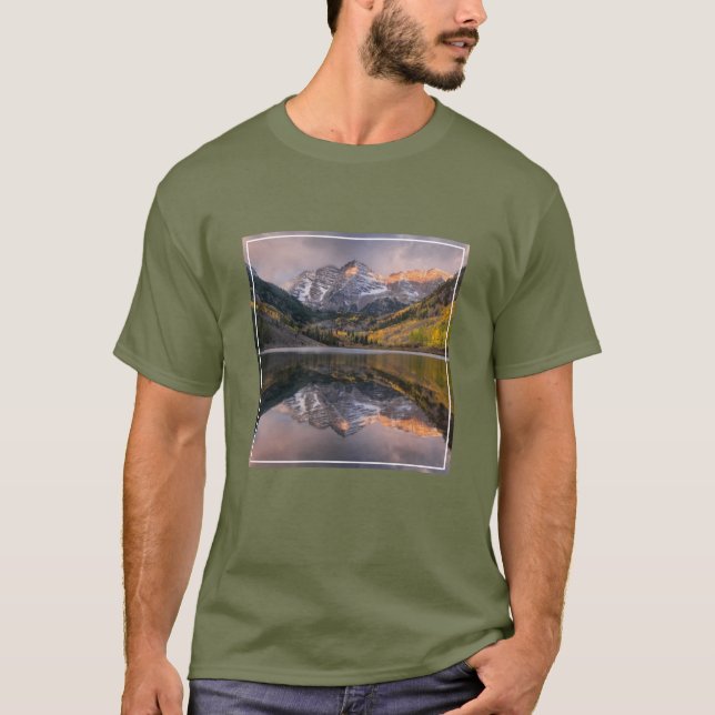 Camiseta Água | Maroon Bells Colorado (Frente)