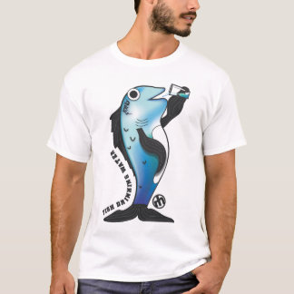 Camiseta Água potável dos peixes
