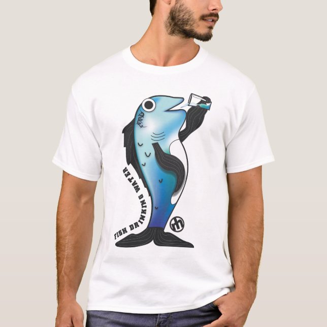 Camiseta Água potável dos peixes (Frente)