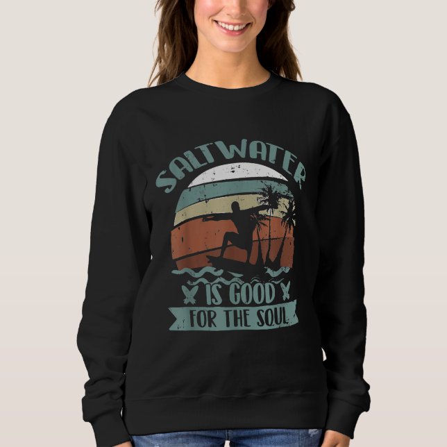 Camiseta Água salgada é boa para a alma (Frente)