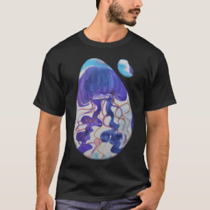 Camiseta Água-viva aquarela
