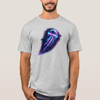 Camiseta Água-viva Astronauta Cósmica Estética Espacial Néo