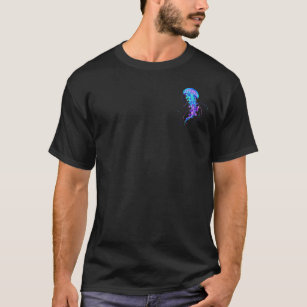 Camiseta Água-viva brilhante a cores