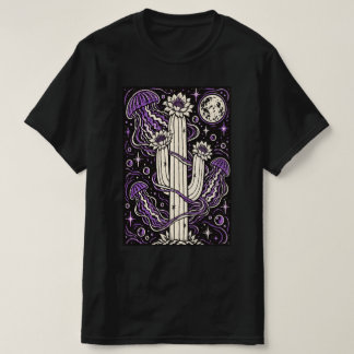 Camiseta água-viva cacto cósmica