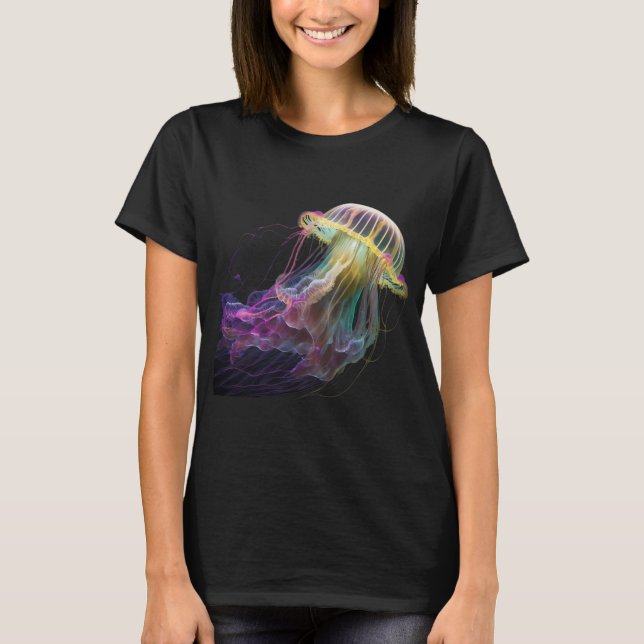Camiseta Água-viva Colorida (Frente)