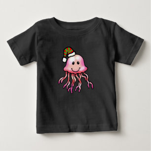 Camiseta Água-viva de desenho animado festivo fofo