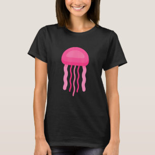 Camiseta Água-viva debaixo do mar oceano Água-viva Peixe