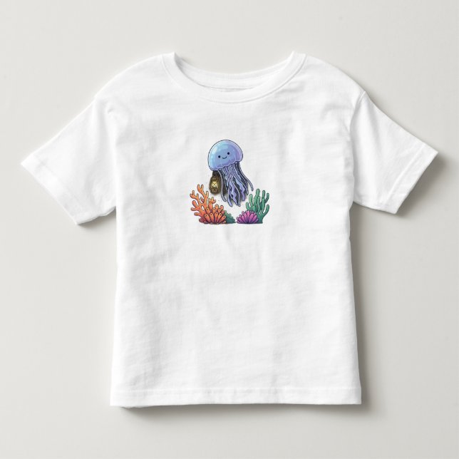 Camiseta Água-viva Lanterna Oceânica (Frente)