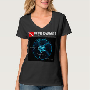 Camiseta Água-viva Lua no Espaço Subaquático