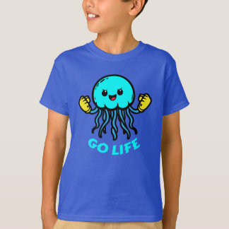 Camiseta água-viva motivacional