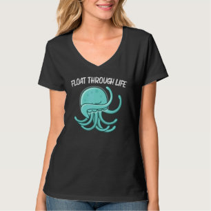 Camiseta Água-viva Para Homens Mulheres Verdadeiras Animais