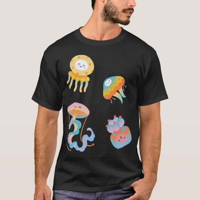 Camiseta Água-viva pastel (Frente)