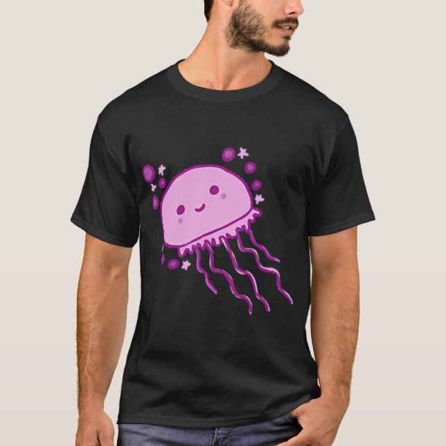 Camiseta Água-viva Rosa Fofa (Frente)