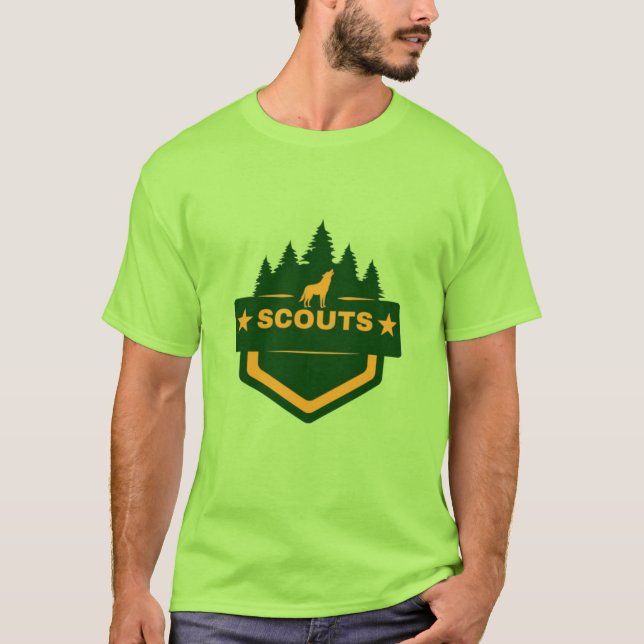 Camiseta Aguardações de Aventura: Escoteiros Personalizados (Frente)