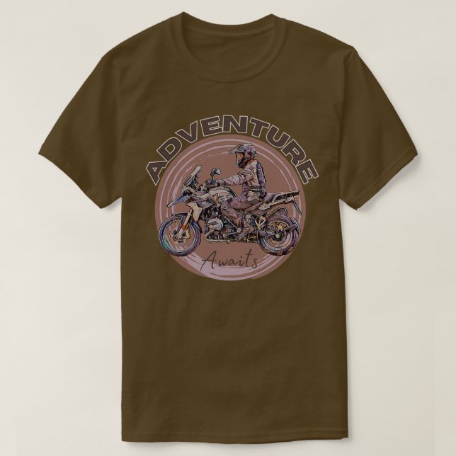 Camiseta Aguardações de Motocicletas (Frente do Design)