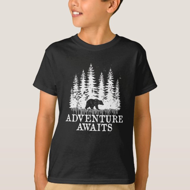 Camiseta Aguardações - Floresta e Urso (Frente)
