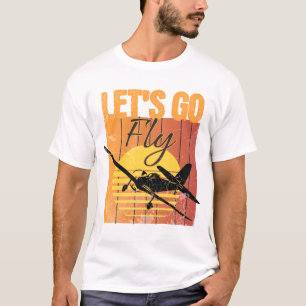 Camiseta Aguardam os presentes do vamos Go Fly Adventure - 