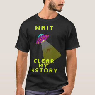 Camiseta Aguardar Limpar Meu Histórico