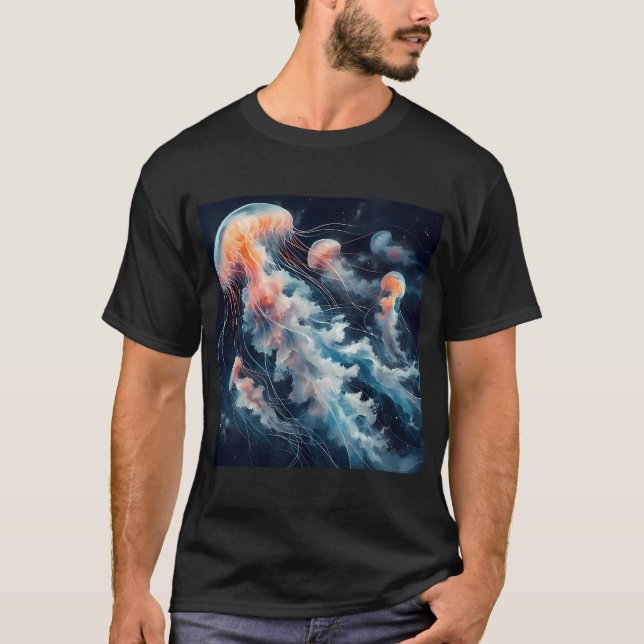 Camiseta Aguarela de Água-viva (Frente)