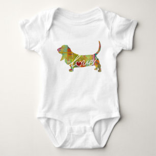 Camiseta Aguarela de Basset Hound