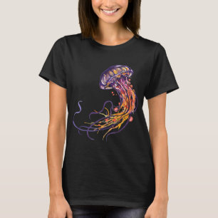 Camiseta Aguarela de medusa
