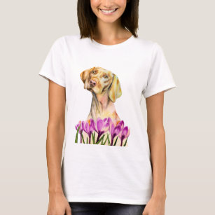 Camiseta Aguarela do cão de Vizsla