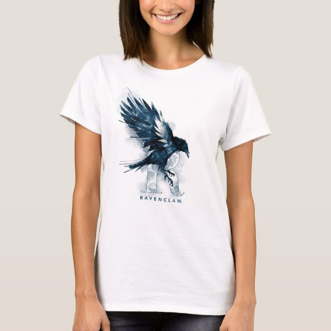 Camiseta Aguarela do corvo de Harry Potter | RAVENCLAW™ (Frente)