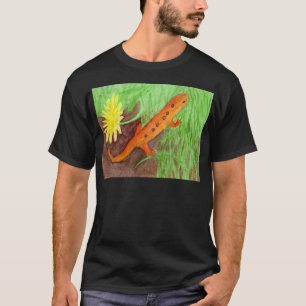 Camiseta Aguarela vermelha do Newt da páscoa de Eft