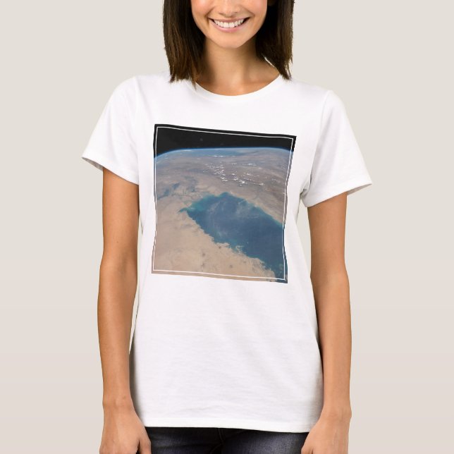 Camiseta Águas Azuis Tropicais Do Golfo Persa. (Frente)