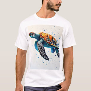 Camiseta Águas Calmas: Celebrar Tartarugas do Mar com ocean