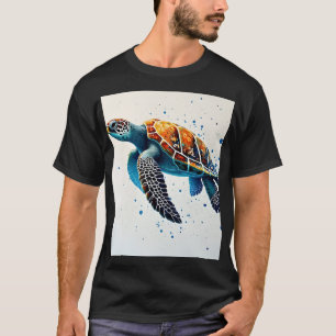 Camiseta Águas Calmas: Celebrar Tartarugas do Mar com ocean