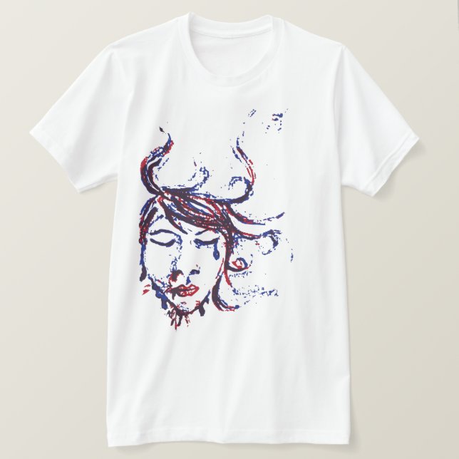 Camiseta águas escuras (Frente do Design)