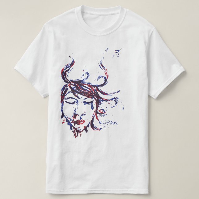 Camiseta águas escuras (Frente do Design)