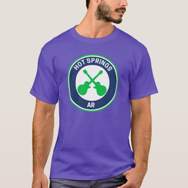 Camiseta Águas Termais Vintage Arkansas (Frente)