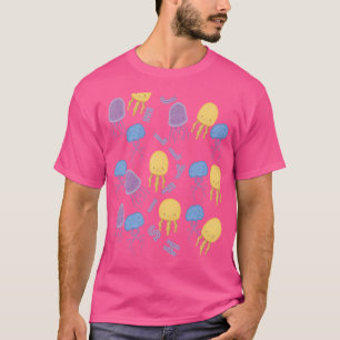 Camiseta Águas-vivas do Oceano Índico Submarino Fi