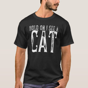 Camiseta Aguenta, Vejo Um Gato Gato Engraçado Mãe de Gato A