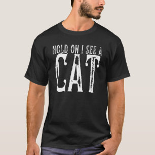 Camiseta Aguenta, Vejo Um Gato   Mãe de Gato Gato Fofo