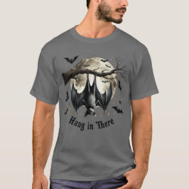 Camiseta Aguente firme Morcego Vintage Engraçado Dia das Br
