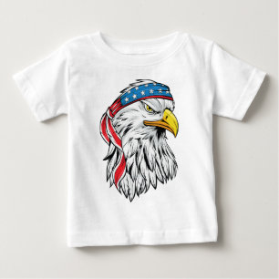 Camiseta águia americana 4 de julho