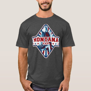 Camiseta Águia americana do estado de Montana