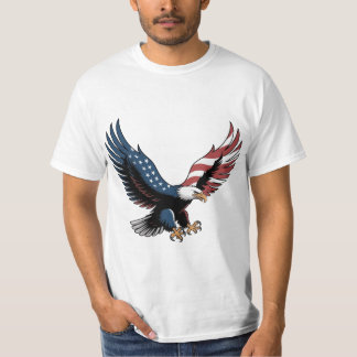 Camiseta Águia Americana em Voo