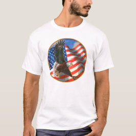 Camiseta Águia Americana em Voo