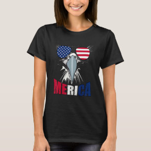 Camiseta Águia Americana Mullet Merica  Quatro De Julho Ban