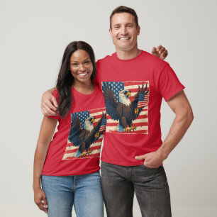 Camiseta Águia Americana Negrita – Design da Liberdade de 4