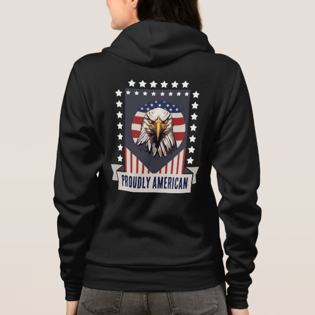 Camiseta Águia Americana Orgulhosamente (Verso)